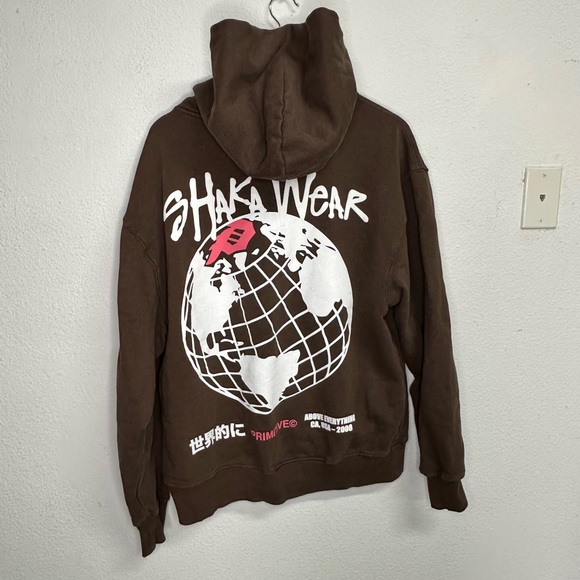 Men's Brown Shaka Wear Hoodie - Picture 1 of 3